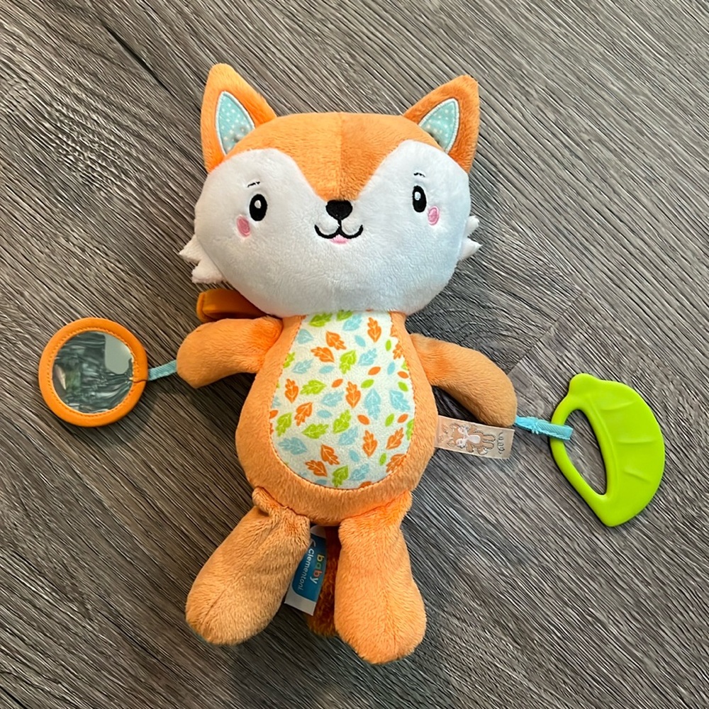 Clementoni Happy Fox Activity Plush. Educational plush toy.